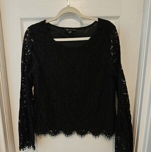 Elegant Black Lace Top